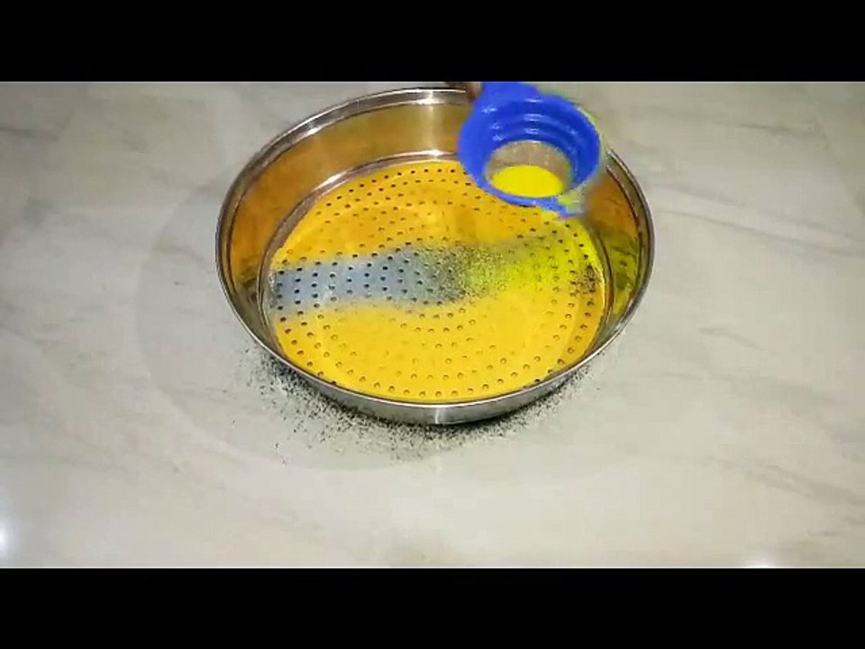Unique Rangoli Design using Chalni