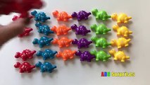 DINOSAUR ALPHABET SONG Learn ABC Colorful Dinosaur Toys Uppercase and Lowercase Letters for Kids