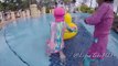 Funny baby swimming in pool - Baby pool inflatable duck Lifeguard boat float quaker @LifiaTubeHD