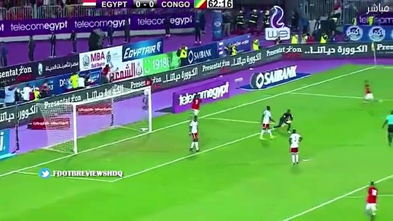 اهداف مباراة مصر و الكونغو 2 1 اهداف محمد صلاح و بكاء عصام عبده بعد هدف الفوز و التاهل للمونديال