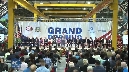 China builds largest electric bus factory in US