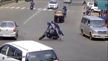 cctv bike accident in india 2017