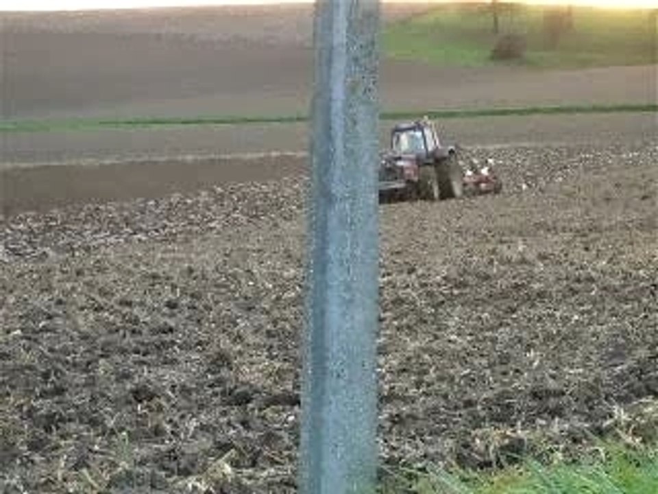 Case IH 1455 Labour avec charrue 5 Corps Gregoire Besson