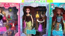 Disney Store Singing Princesses Dolls Frozen Anna, Aurora & Merida! Review by Bins Toy Bin