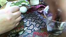 DIY Learn How to Dye Easter Eggs with Silk Tie or Scarf - Egg Ties Tutorial by Valerie Jurkowski