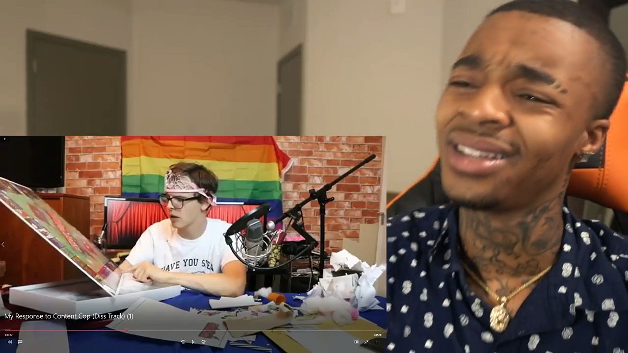 RiceGums Response To Content Cop DISS TRACK REACTION!