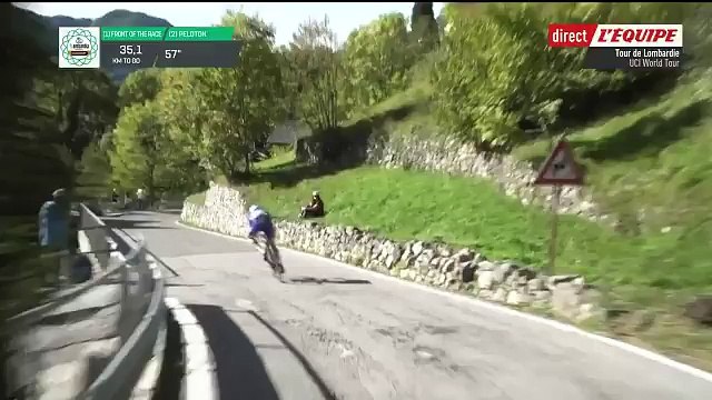 La chute très impressionnante du cycliste Laurens De Plus au Tour de Lombardie