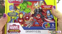 Pâte à modeler Super Héros de Marvel Spiderman Incroyable Hulk Ironman Wolverine Thor Playdoh