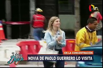 Thaisa Leal: novia de Guerrero llegó a la concentración de Perú