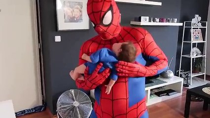 Bad Silicone Baby vs T-Rex / Godzilla! w/ Spiderman Frozen Elsa Maleficent Funny IRL