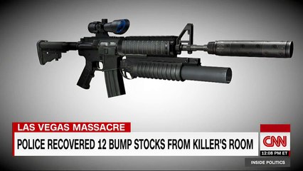 CNN creates fake news: Demonstrates "bump stock" with grenade launcher and silencer, no bump stock