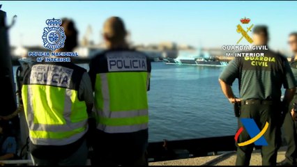 Operación internacional abordan en altamar remolcador con 3,8 t de cocaína de Colombia a España