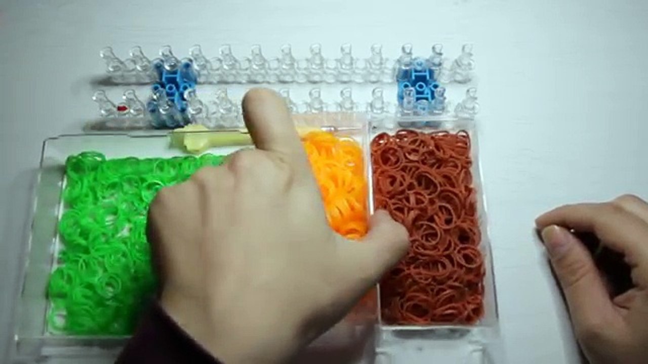 Rainbow Loom einfache 3D Ananas - 3D pineapple easy