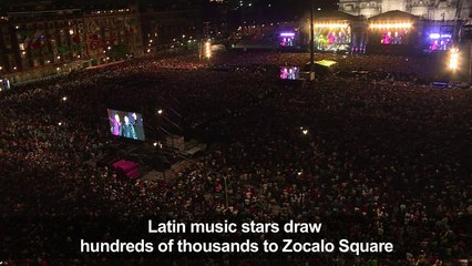 Singers sing for victims of Mexico's earthquake