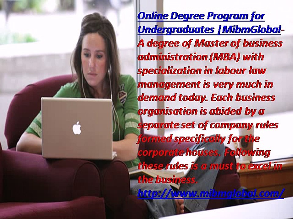 Online Degree Program for Undergraduates to excel in the business