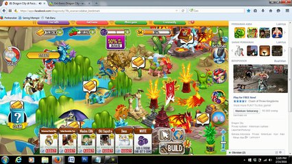 Cara cheat Dragon City Facebook di komputer