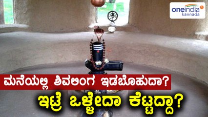 Keeping Shiva Linga at home is good or bad?  | Oneindia Kannada