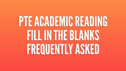 Reading Fill in the Blanks