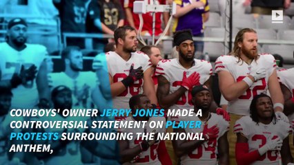 Social reaction to Jerry Jones' comments on national anthem protests