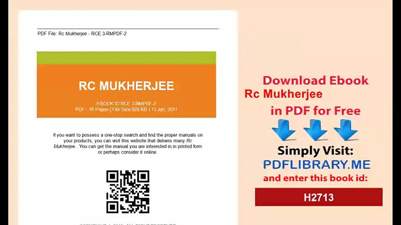 Rc Mukherjee