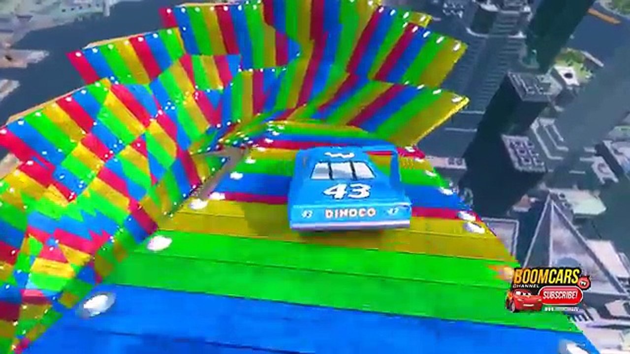 Dinoco Family Cars for Kids Playtime! Disney Dinoco Cars for Children, Mack Truck, King 43 & McQueen