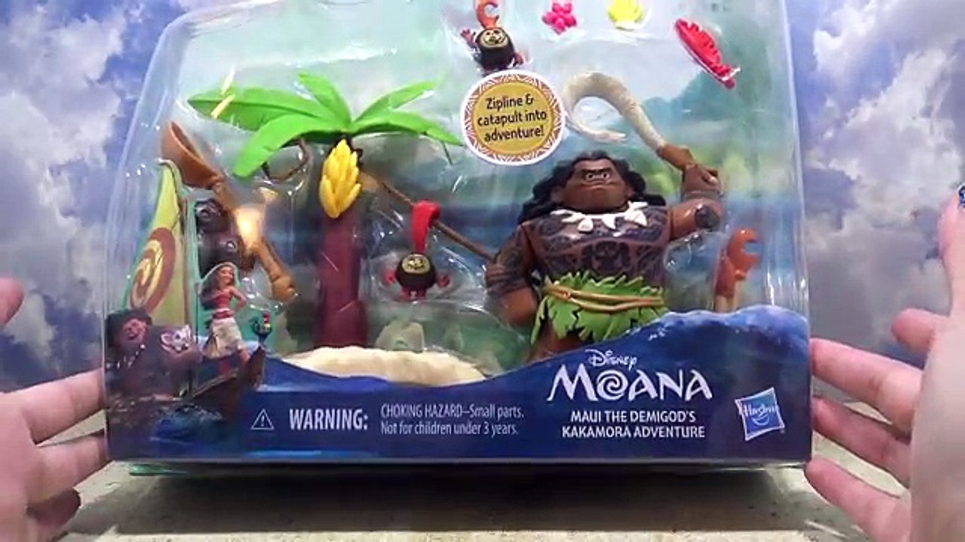 Moana Maui Toy Unboxing Kakamora Adventure Canoe In The Bathtub Disney 影片 Dailymotion