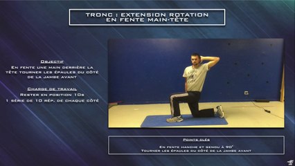 Réhabilitation tronc extension rotation