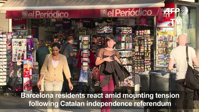 Barcelona residents react to Catalonia political crisis