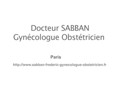 Docteur Frédéric SABBAN, gynécologue obstétricien à Paris.