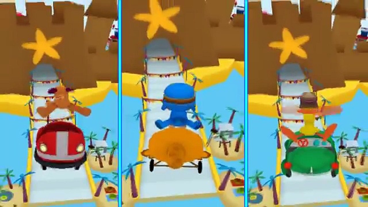 Carreras de Pocoyo - Competencia en Reversa Pocoyo - Pato - Lula