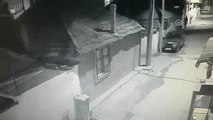 Hırsızlık Zanlısının Pencereden Kaçması Güvenlik Kamerasında