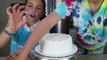 Rainbow Tie Dye Cake | How To Make Simple and Easy Tie Dye Cake | Chef Ava | Fun Baking| Kids Video