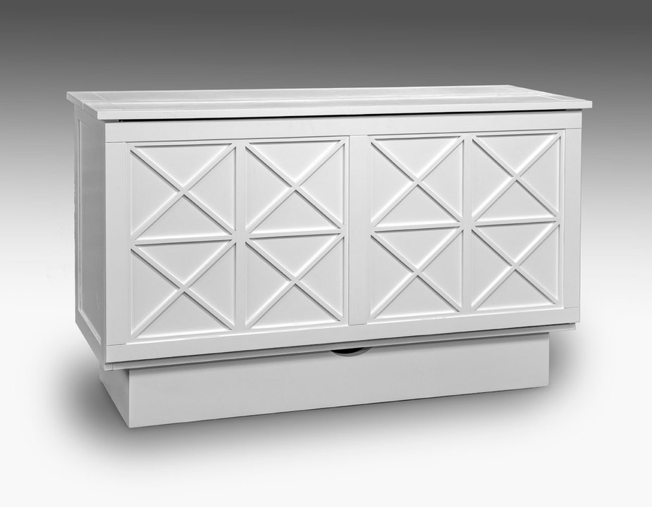 Creden ZzZ Essex Style Queen Cabinet Bed in White by Arason