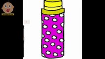 Lipsticks Coloring Pages | Coloring page with Finger Family Nursery Rhymes