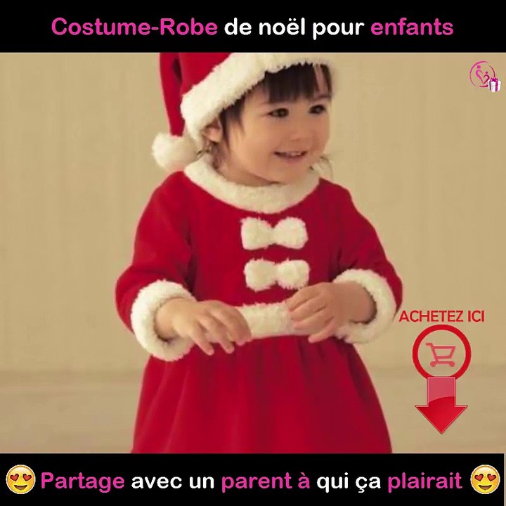 Costume-Robe de noël pour enfants