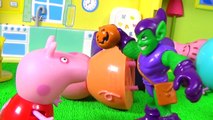 Peppa Pig Raptada pelo Duende Verde Completo em Portugues! Hulk Spiderman George Brinquedos Toys