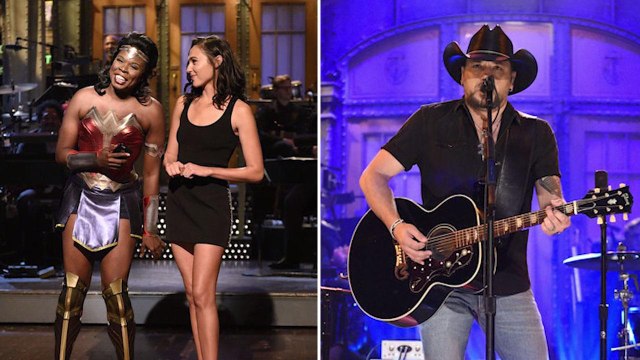 'SNL' Highlights: Gal Gadot Hosts, Jason Aldean Makes Surprise Appearance | THR News