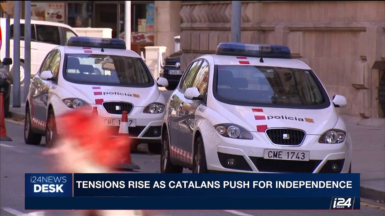 i24NEWS DESK | Tensions rise as Catalan push for independence | Monday, October 9th 2017
