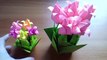 Композиция Из Тюльпан Оригами в Подарок Маме, Бабушке Своими Руками. Цветы Из Бумаги