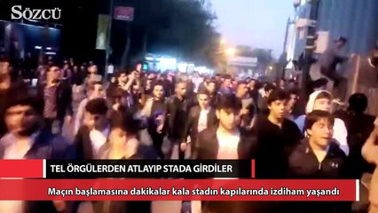 Taraftarlar stada böyle girdi!