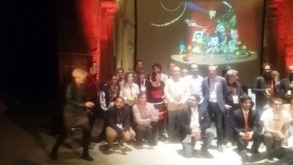 3D Wire 2017 Foto de familia ganadores. Festival Internacional de Cortometrajes de Animación