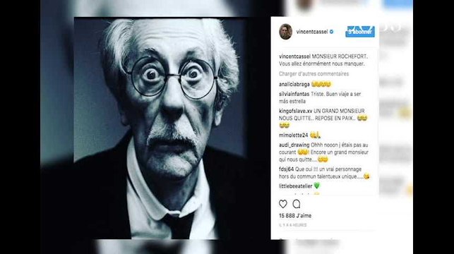 Vous allez énormément nous manquer : Dujardin, Cassel, Devos, Halliday réagissent à la mort de Jean Rochefort