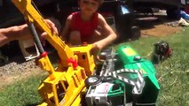 Toy Crane Truck Lifts Toys