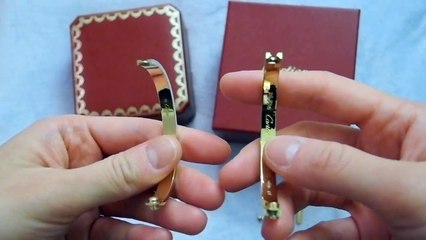 Comparison of Real vs. Fake Cartier Love Bracelet 2017