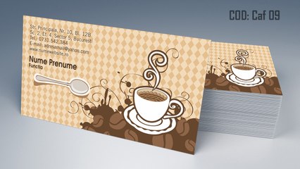Carti de vizita Cafea cafenea by CDVi