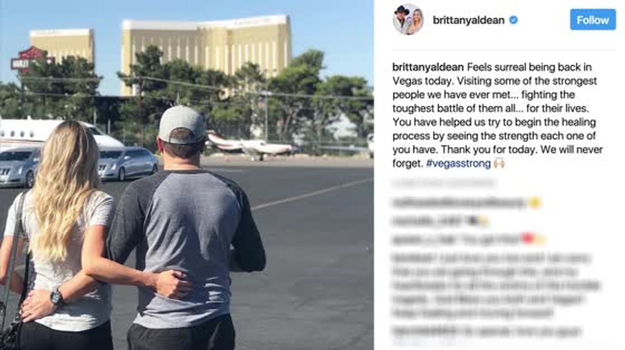 Jason Aldean Returns to the Site of Las Vegas Shooting
