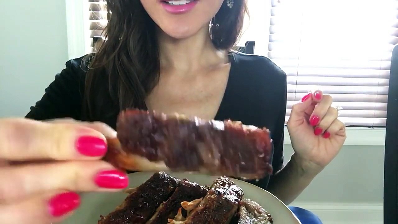 ASMR Eating Sounds: Ribs