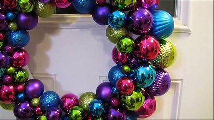 DIY Christmas Ornament Wreath Tutorial