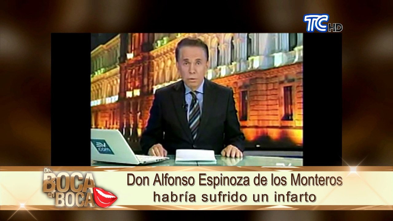 Don Alfonso Espinoza de los Monteros habría suf...