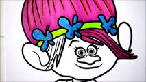 Coloring Pages Dreamworks TROLLS Coloring Book Videos for Children Learning Brilliant Colors